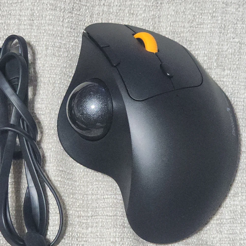 ProtoArc Wireless Trackball Mouse EM04 Ergonomic Bluetooth Rollerball Mouse